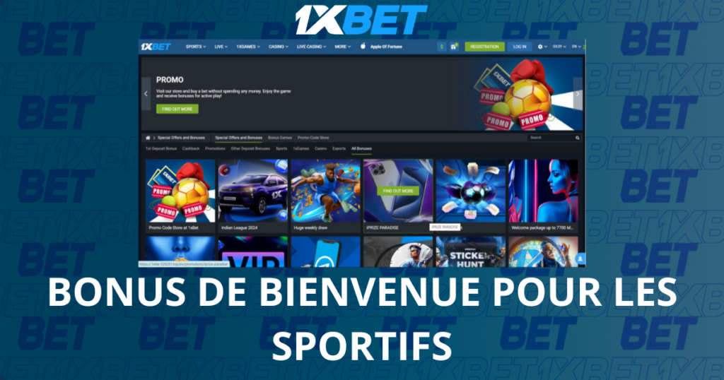 Bonus de bienvenue pour les sportifs